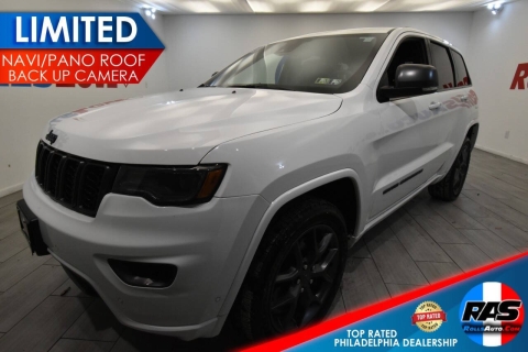 2021 Jeep Grand Cherokee Limited 80th Anniversary, White, Mileage: 91,818