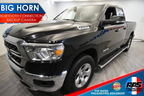 2022 RAM 1500 Big Horn 4x4, Black, Mileage: 63,431