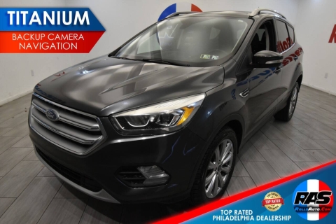 2017 Ford Escape Titanium AWD 4dr SUV, Gray, Mileage: 101,589