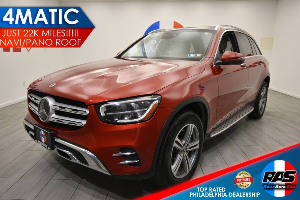 2021 Mercedes-Benz GLC GLC 300 4MATIC AWD 4dr SUV, Red, Mileage: 22,718 