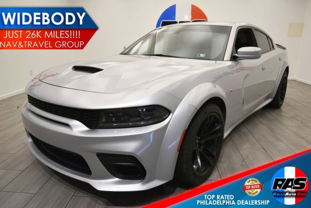 2022 Dodge Charger Scat Pack 4dr Widebody Sedan, Silver, Mileage: 26,517 