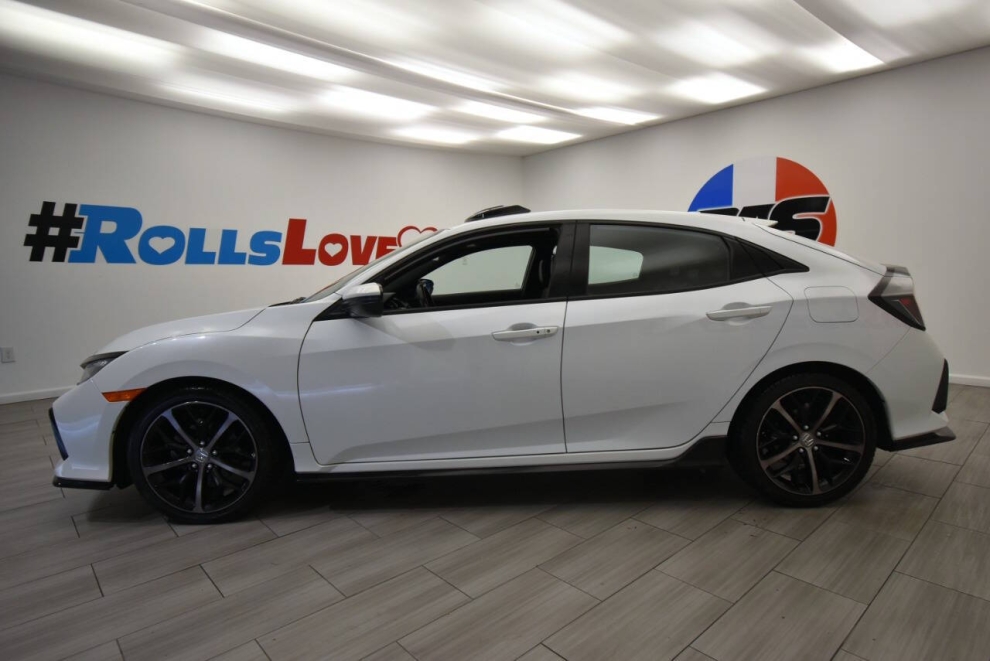 2021 Honda Civic Sport Touring 4dr Hatchback CVT, White, Mileage: 62,219 - photo 1