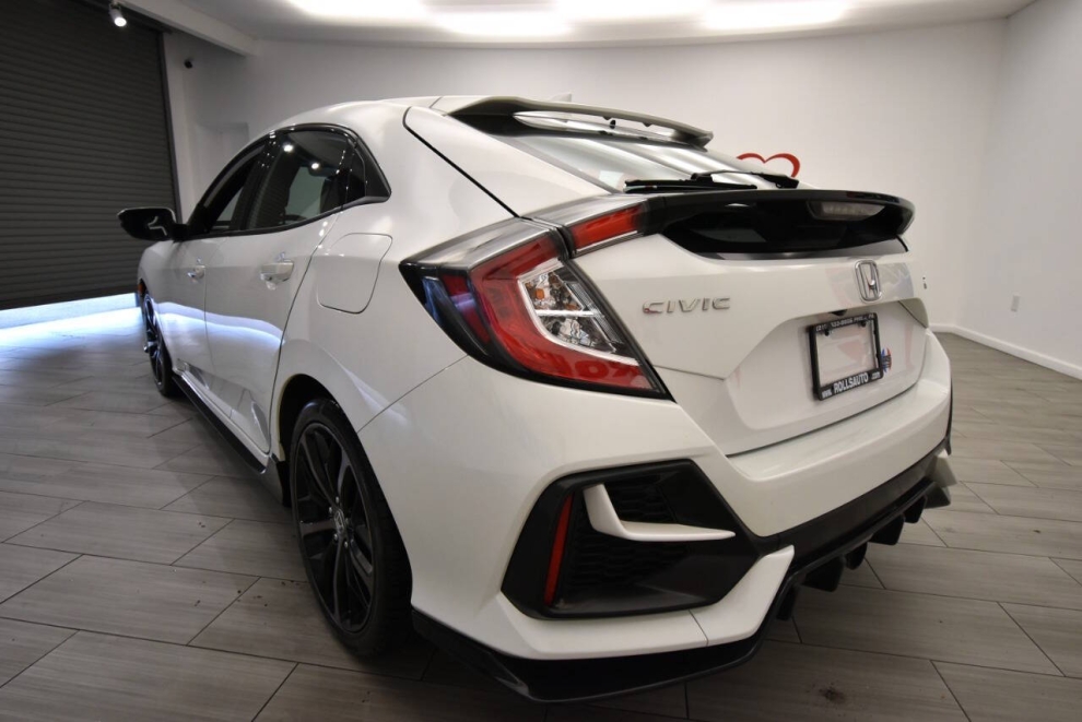 2021 Honda Civic Sport Touring 4dr Hatchback CVT, White, Mileage: 62,219 - photo 2