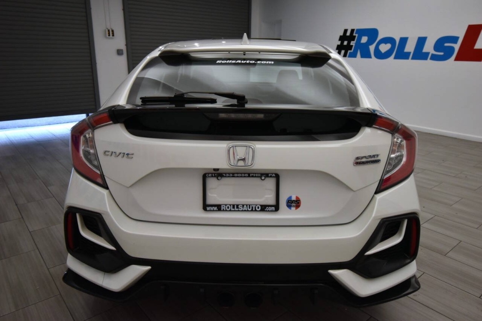 2021 Honda Civic Sport Touring 4dr Hatchback CVT, White, Mileage: 62,219 - photo 3