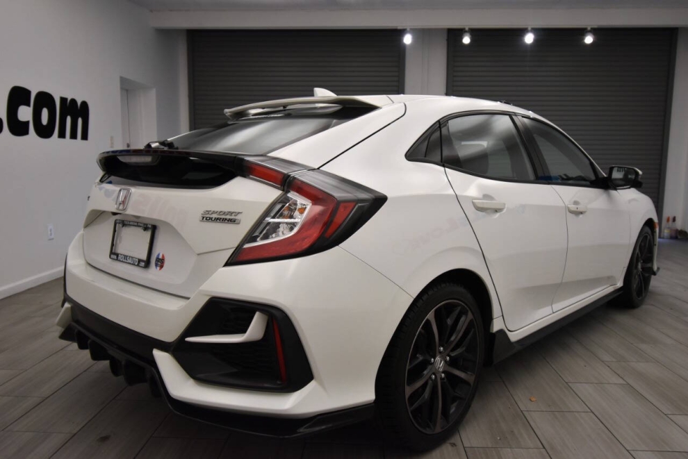 2021 Honda Civic Sport Touring 4dr Hatchback CVT, White, Mileage: 62,219 - photo 4