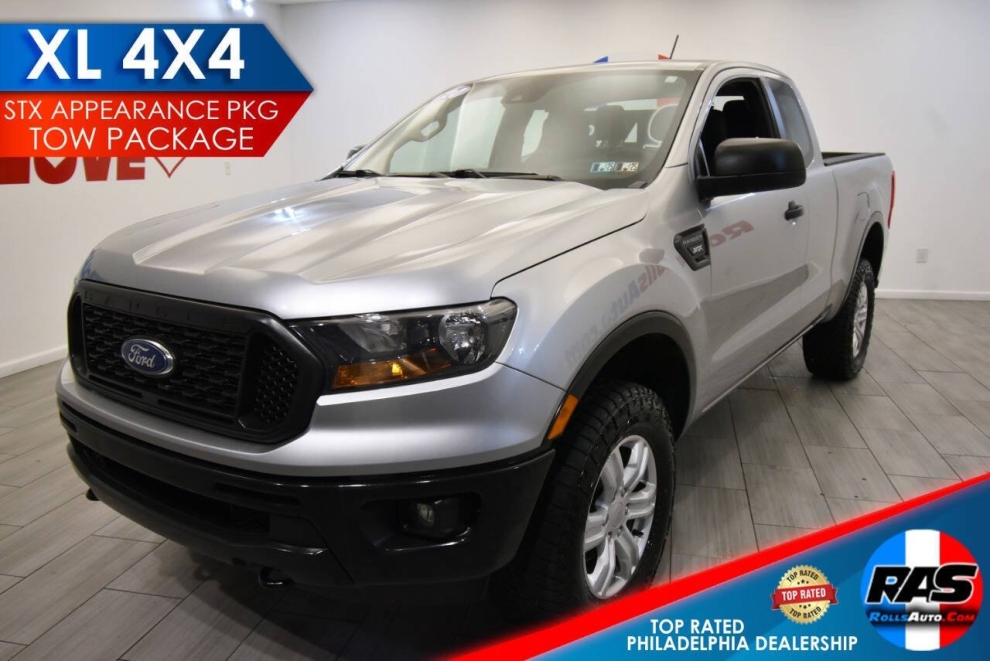 2020 Ford Ranger XL 4x4 4dr SuperCab 6.1 ft. SB, Silver, Mileage: 77,510 