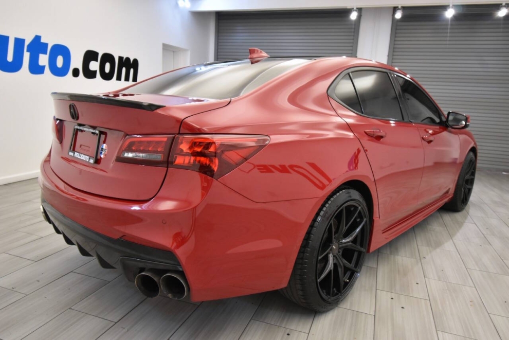 2018 Acura TLX SH AWD V6 w/Tech w/A SPEC 4dr Sedan w/Technology and A Package (Ebony Interior), Red, Mileage: 76,125 - photo 4