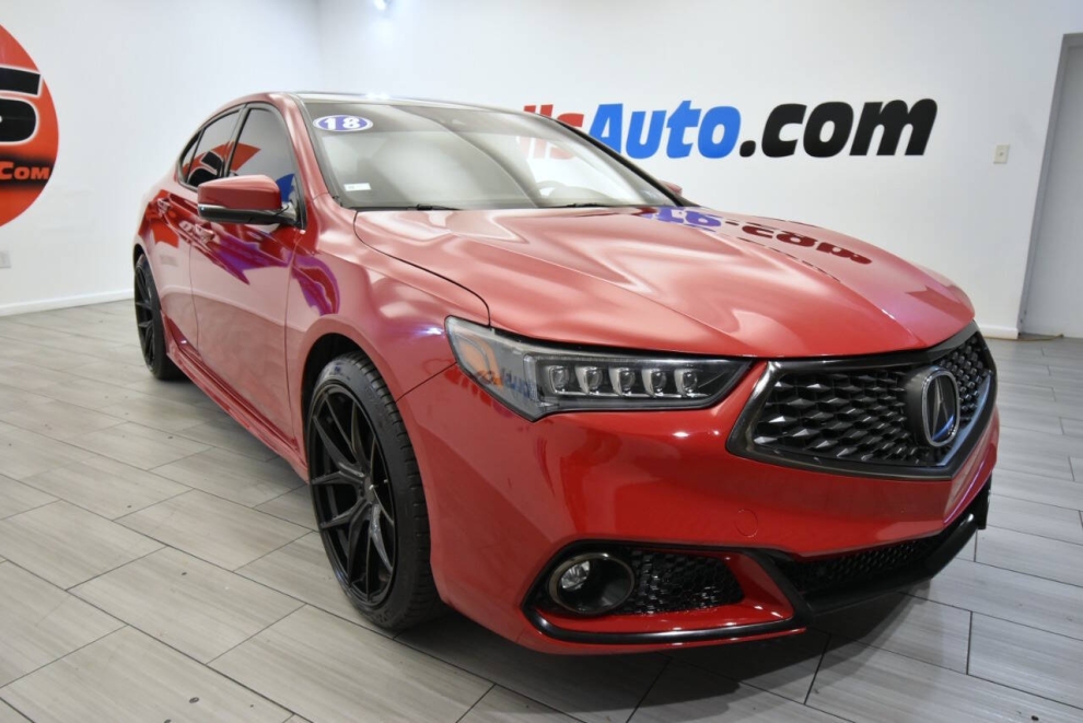 2018 Acura TLX SH AWD V6 w/Tech w/A SPEC 4dr Sedan w/Technology and A Package (Ebony Interior), Red, Mileage: 76,125 - photo 6