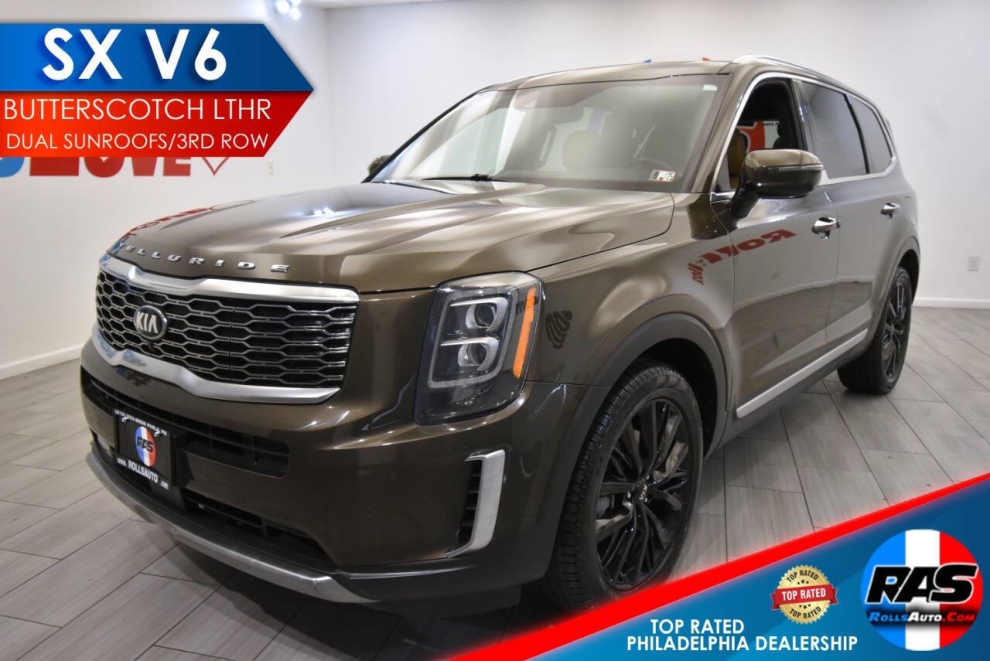 2021 Kia Telluride SX 4dr SUV, Green, Mileage: 72,057 