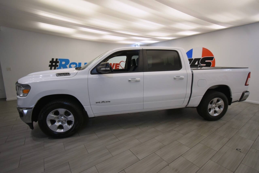 2019 RAM 1500 Big Horn 4x4 4dr Crew Cab 5.6 ft. SB Pickup, White, Mileage: 83,503 - photo 1