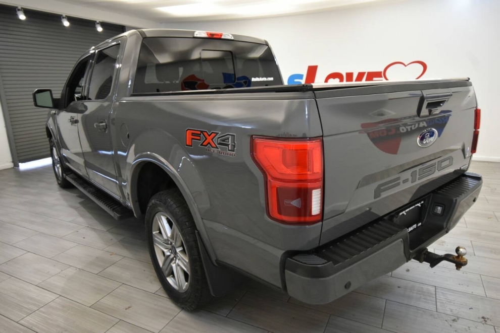 2018 Ford F-150 Lariat 4x4 4dr SuperCrew 5.5 ft. SB, Gray, Mileage: 60,866 - photo 2