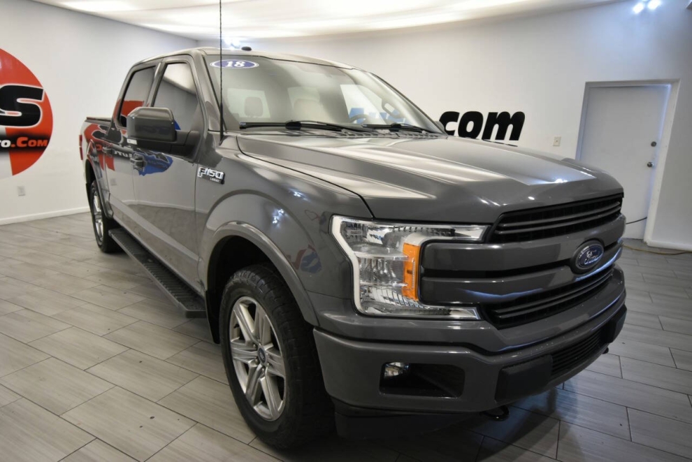 2018 Ford F-150 Lariat 4x4 4dr SuperCrew 5.5 ft. SB, Gray, Mileage: 60,866 - photo 6