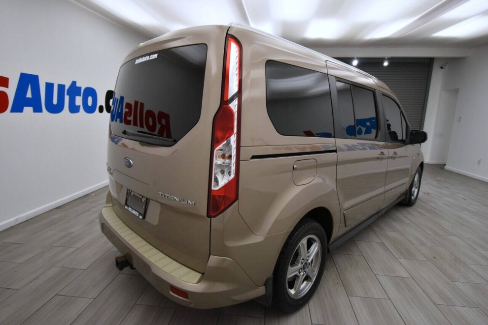 2019 Ford Transit Connect Titanium 4dr LWB Mini Van w/Rear Liftgate, Gold, Mileage: 83,776 - photo 4