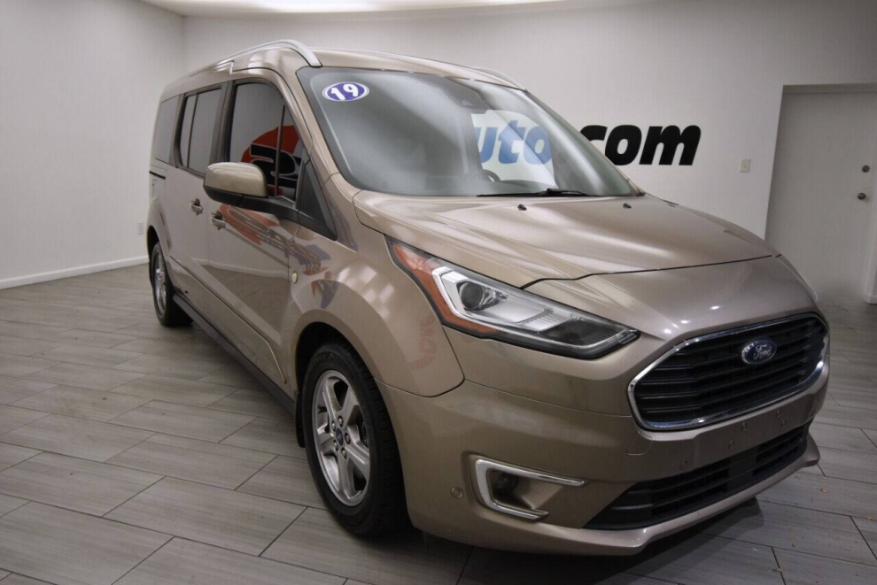 2019 Ford Transit Connect Titanium 4dr LWB Mini Van w/Rear Liftgate, Gold, Mileage: 83,776 - photo 6