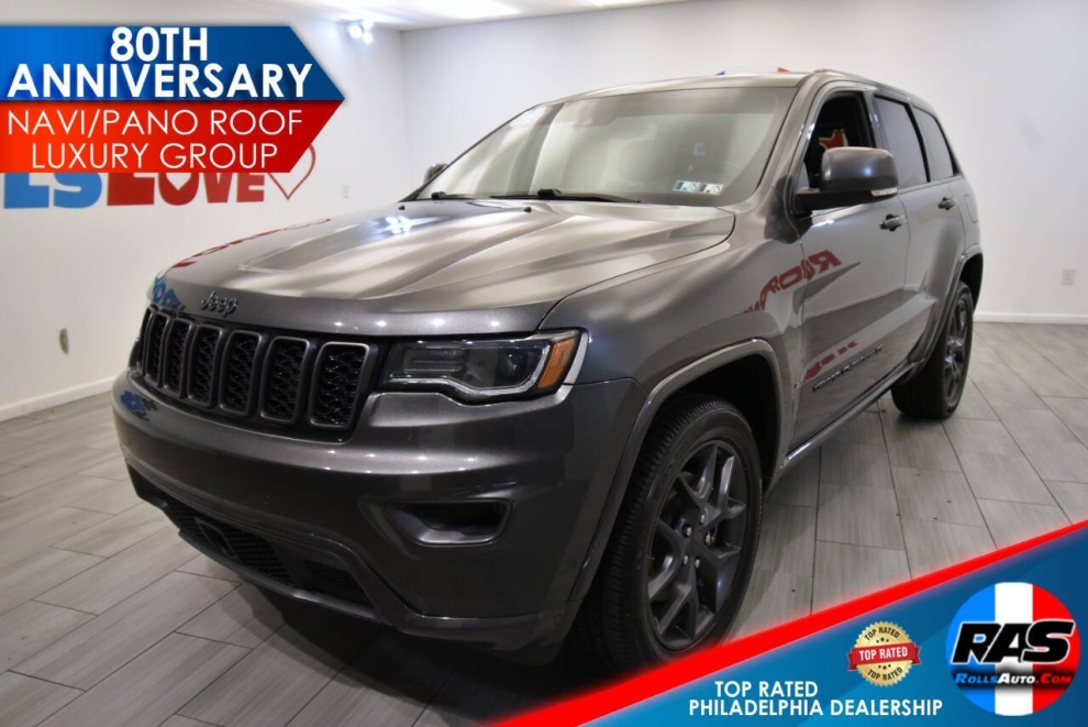 2021 Jeep Grand Cherokee 80th Anniversary Edition 4x4 4dr SUV, Gray, Mileage: 71,161 