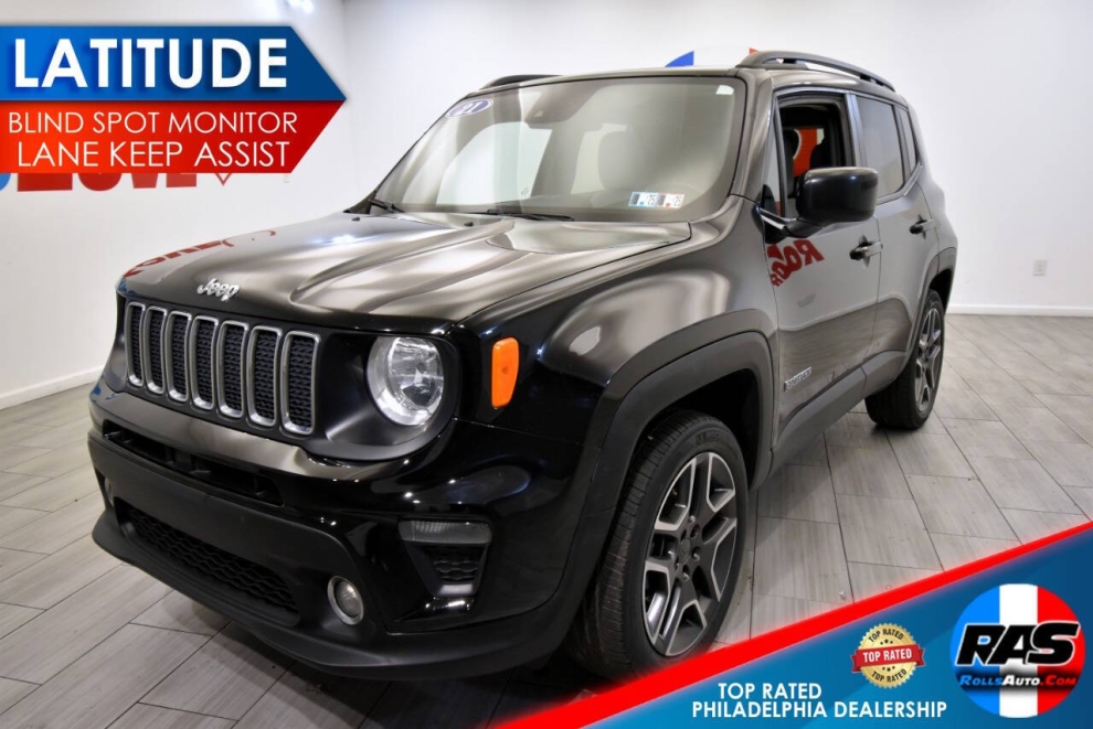 2021 Jeep Renegade Latitude 4x4 4dr SUV, Black, Mileage: 75,291 