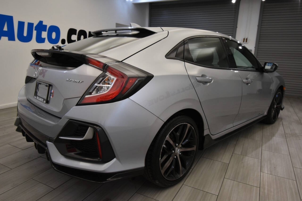 2021 Honda Civic Sport 4dr Hatchback CVT, Silver, Mileage: 14,931 - photo 4