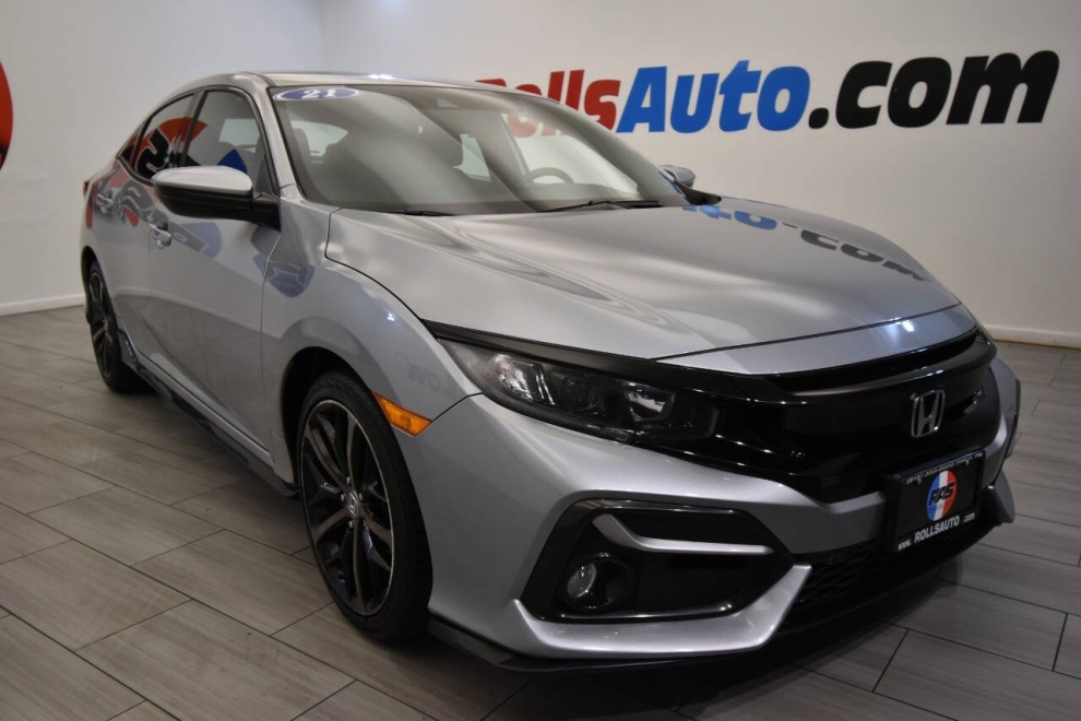 2021 Honda Civic Sport 4dr Hatchback CVT, Silver, Mileage: 14,931 - photo 6