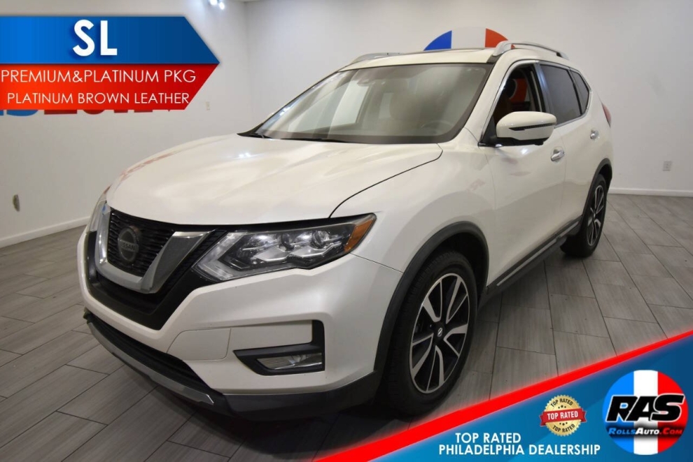 2018 Nissan Rogue SL 4dr Crossover, White, Mileage: 132,604 