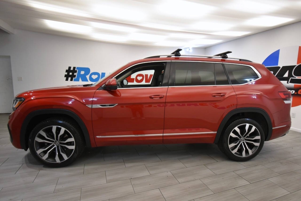 2021 Volkswagen Atlas V6 SEL Premium R Line 4Motion AWD 4dr SUV, Red, Mileage: 68,943 - photo 1