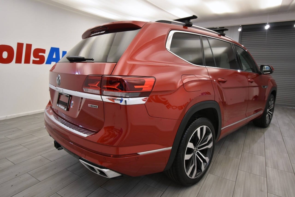 2021 Volkswagen Atlas V6 SEL Premium R Line 4Motion AWD 4dr SUV, Red, Mileage: 68,943 - photo 4