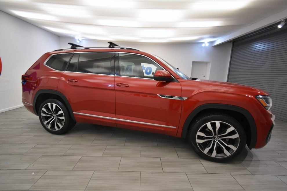 2021 Volkswagen Atlas V6 SEL Premium R Line 4Motion AWD 4dr SUV, Red, Mileage: 68,943 - photo 5