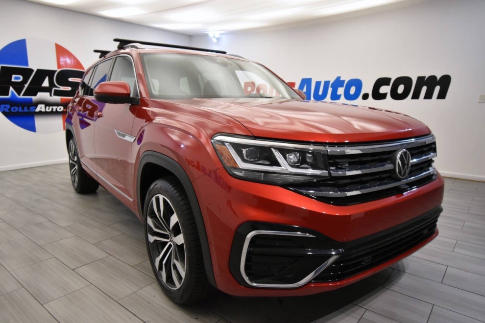 2021 Volkswagen Atlas V6 SEL Premium R Line 4Motion AWD 4dr SUV, Red, Mileage: 68,943 - photo 6