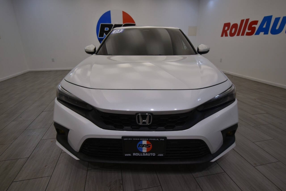 2023 Honda Civic Sport Touring 4dr Hatchback CVT, White, Mileage: 6,340 - photo 7