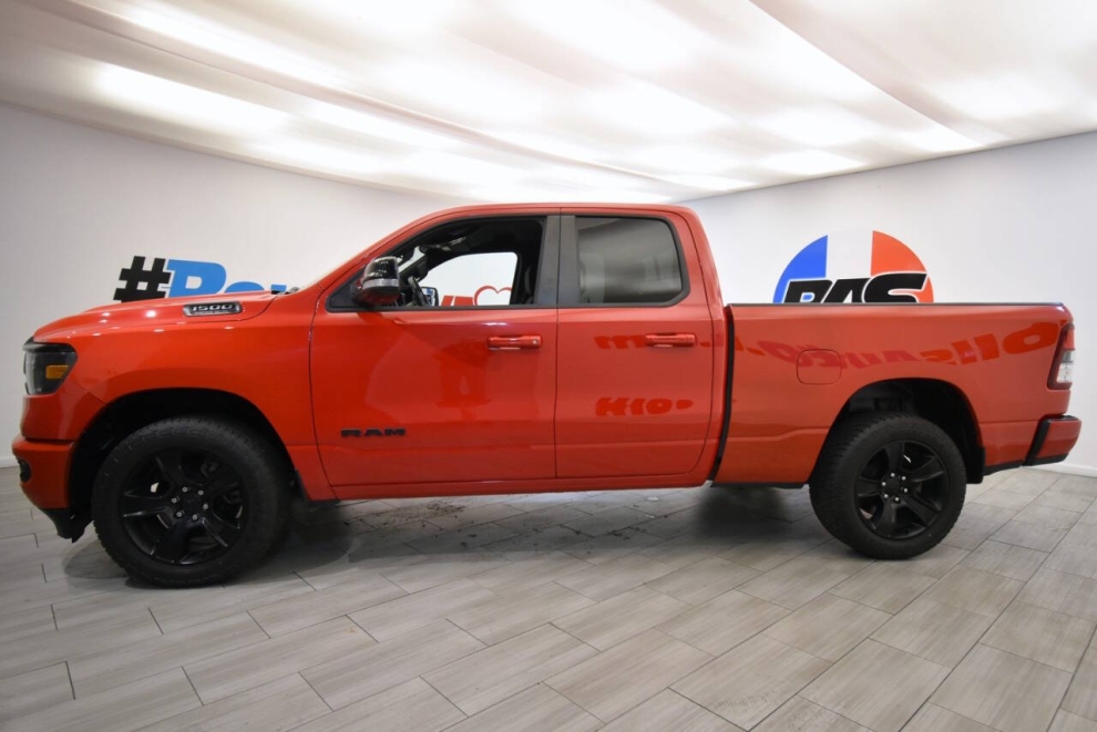 2021 RAM 1500 Big Horn 4x4 4dr Quad Cab 6.4 ft. SB Pickup, Red, Mileage: 67,778 - photo 1