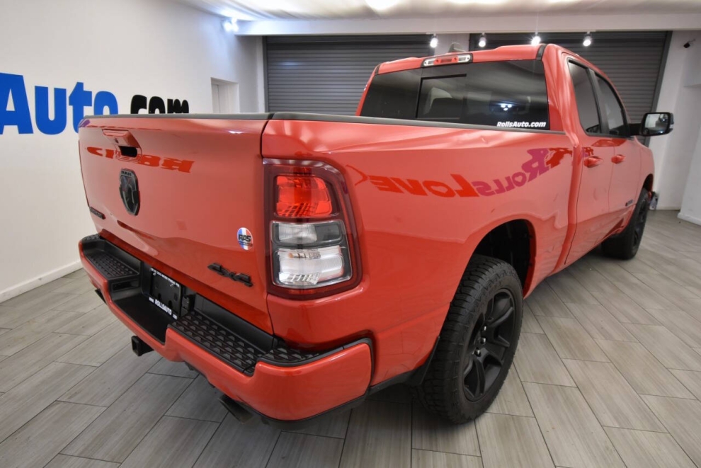 2021 RAM 1500 Big Horn 4x4 4dr Quad Cab 6.4 ft. SB Pickup, Red, Mileage: 67,778 - photo 4