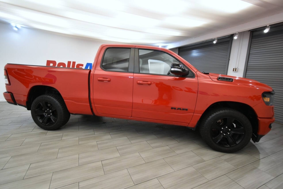 2021 RAM 1500 Big Horn 4x4 4dr Quad Cab 6.4 ft. SB Pickup, Red, Mileage: 67,778 - photo 5