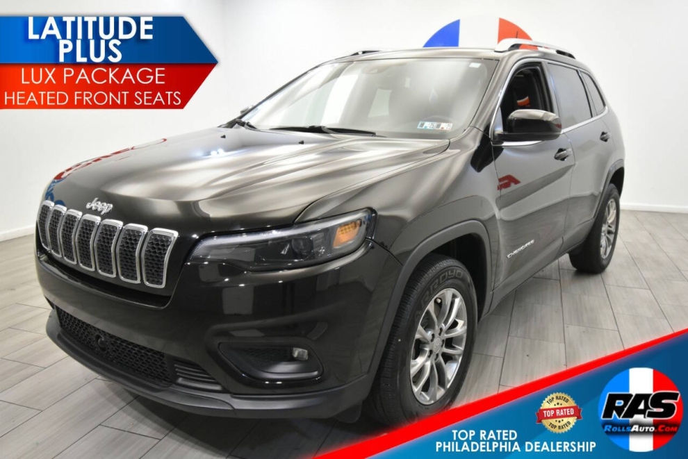 2020 Jeep Cherokee Latitude Plus 4x4 4dr SUV, Black, Mileage: 96,980 