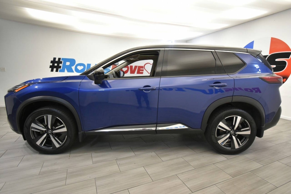 2021 Nissan Rogue Platinum AWD 4dr Crossover, Blue, Mileage: 92,995 - photo 1