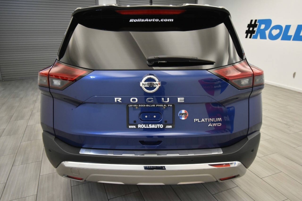 2021 Nissan Rogue Platinum AWD 4dr Crossover, Blue, Mileage: 92,995 - photo 3