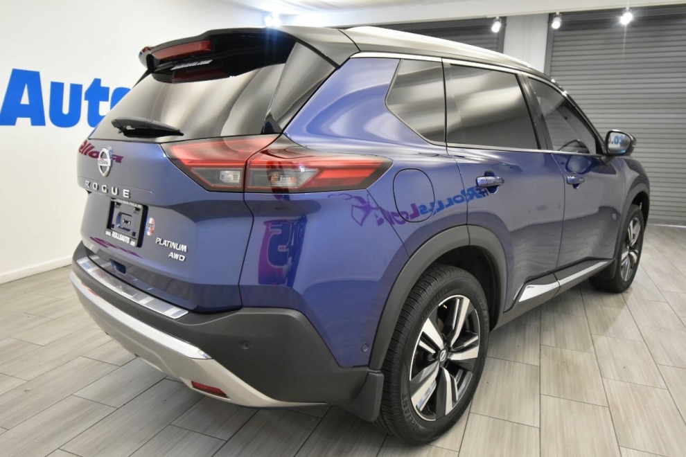 2021 Nissan Rogue Platinum AWD 4dr Crossover, Blue, Mileage: 92,995 - photo 4