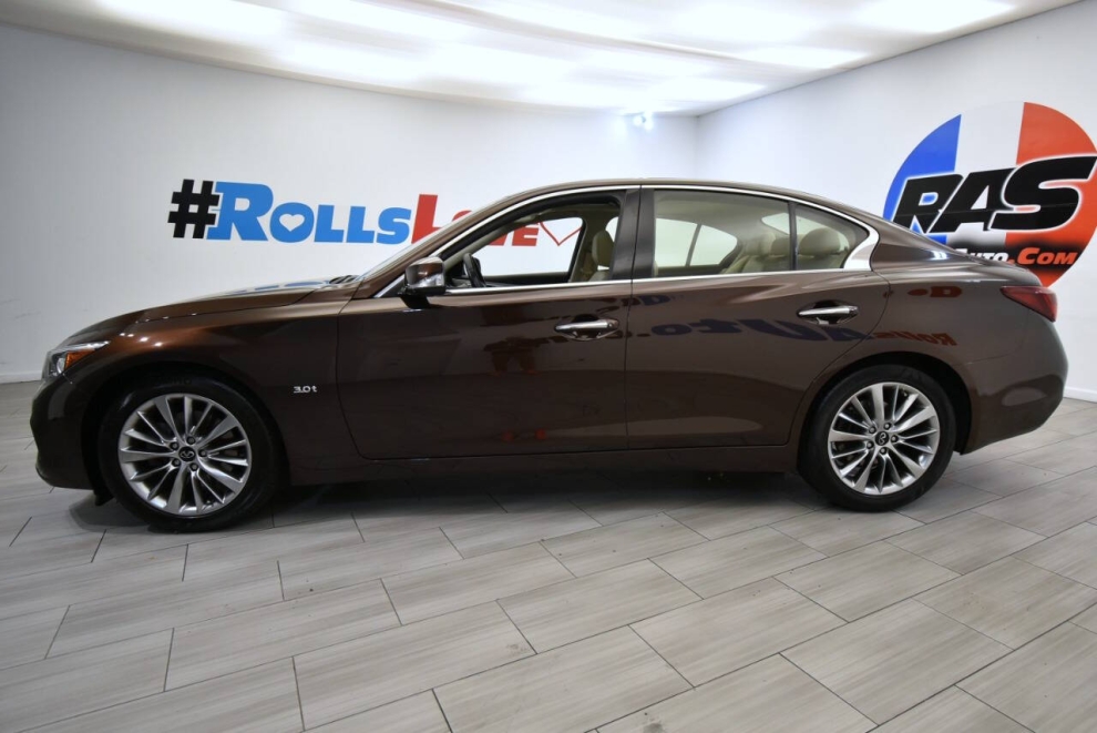 2020 Infiniti Q50 3.0T Luxe AWD 4dr Sedan, Brown, Mileage: 65,641 - photo 1