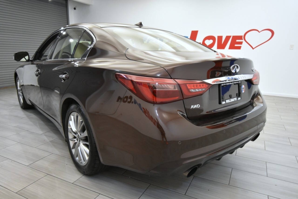 2020 Infiniti Q50 3.0T Luxe AWD 4dr Sedan, Brown, Mileage: 65,641 - photo 2