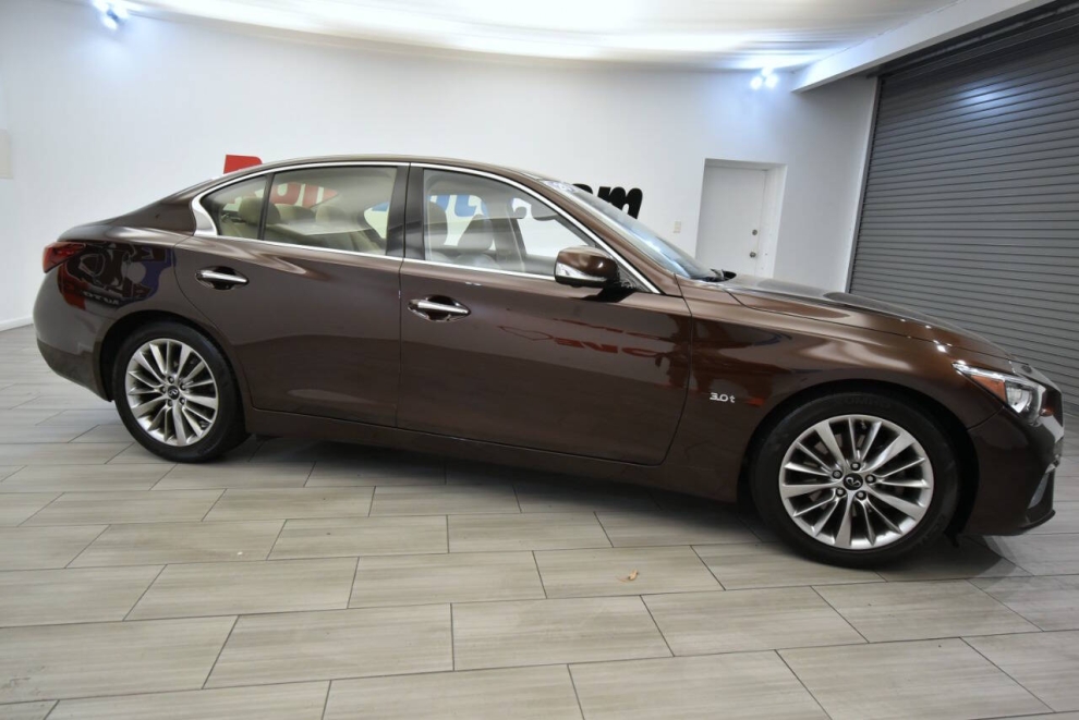 2020 Infiniti Q50 3.0T Luxe AWD 4dr Sedan, Brown, Mileage: 65,641 - photo 5