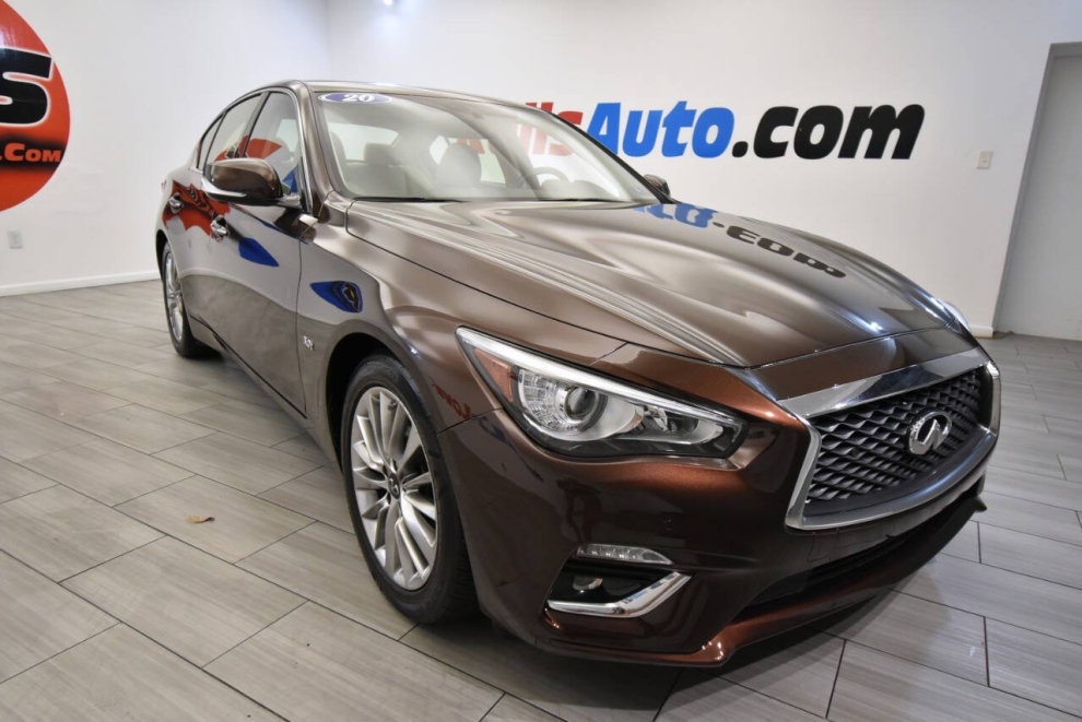 2020 Infiniti Q50 3.0T Luxe AWD 4dr Sedan, Brown, Mileage: 65,641 - photo 6