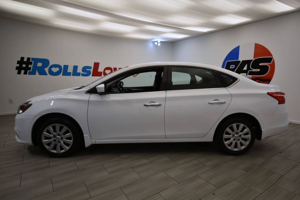 2017 Nissan Sentra S 4dr Sedan CVT, White, Mileage: 51,647 - photo 1