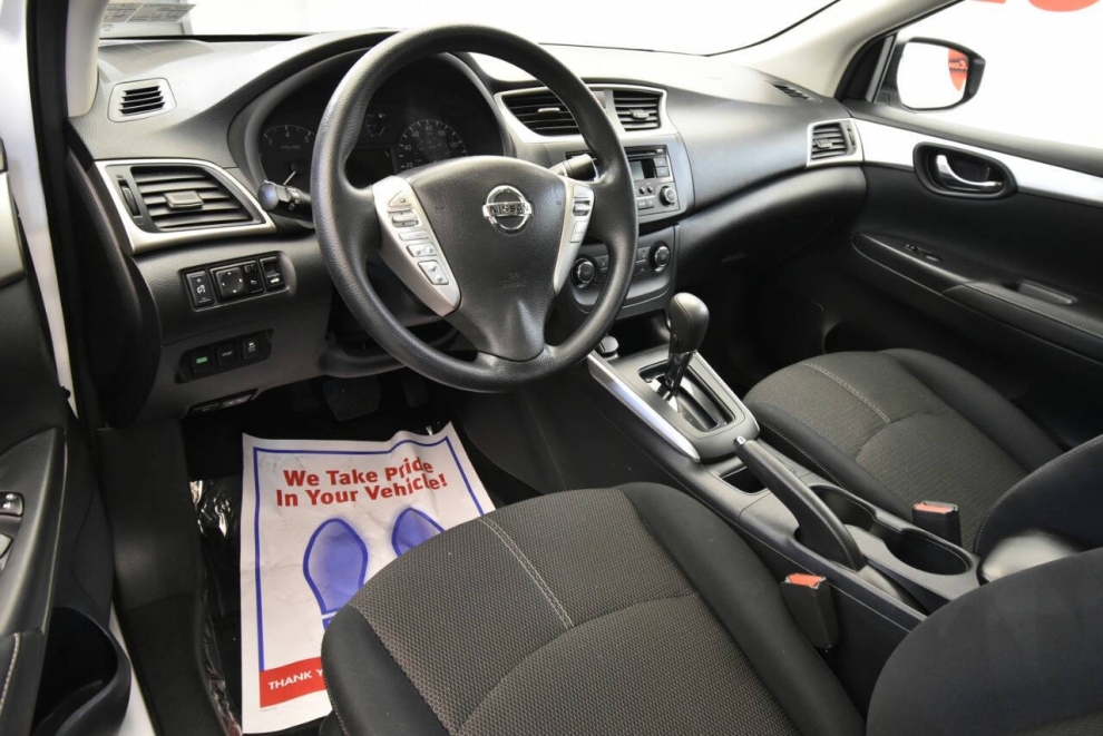 2017 Nissan Sentra S 4dr Sedan CVT, White, Mileage: 51,647 - photo 10