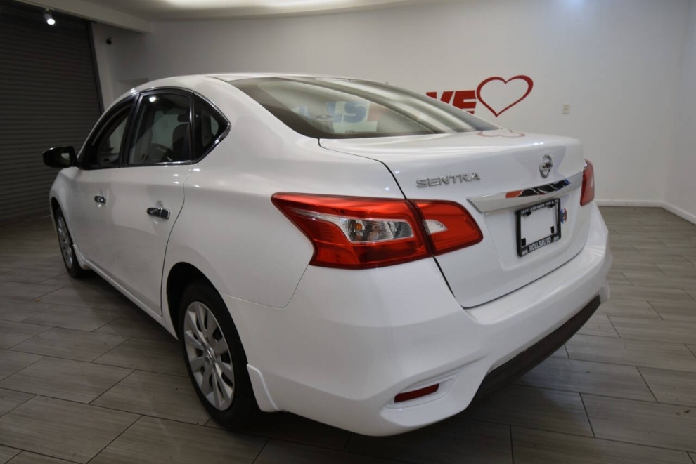 2017 Nissan Sentra S 4dr Sedan CVT, White, Mileage: 51,647 - photo 2