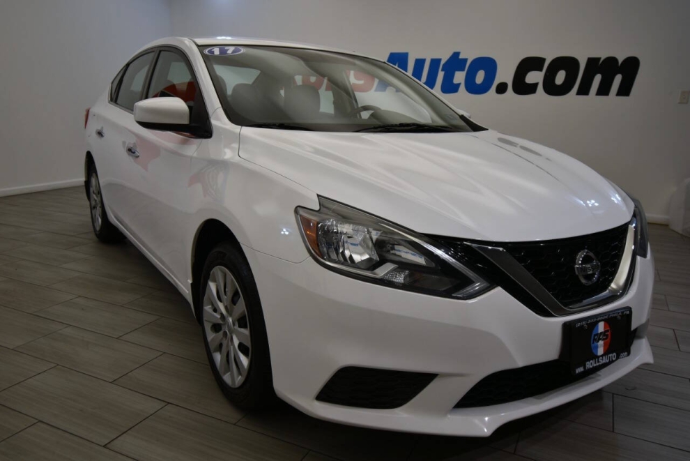 2017 Nissan Sentra S 4dr Sedan CVT, White, Mileage: 51,647 - photo 6