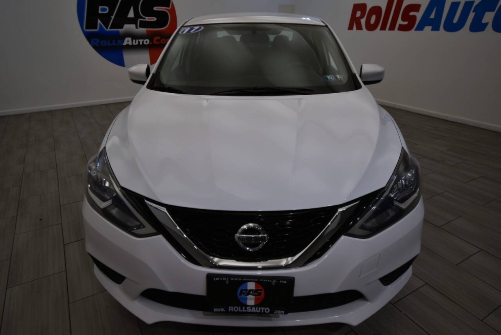 2017 Nissan Sentra S 4dr Sedan CVT, White, Mileage: 51,647 - photo 7