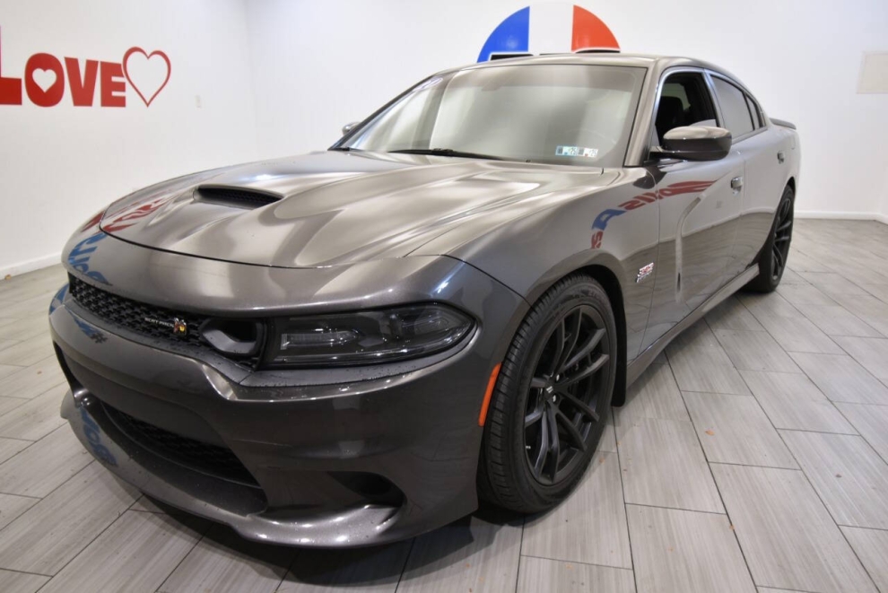 2021 Dodge Charger Scat Pack 4dr Sedan, Gray, Mileage: 38,224 - photo 1