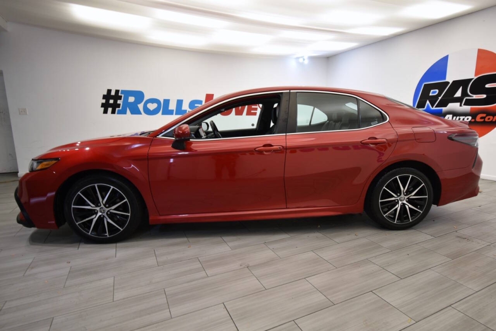 2021 Toyota Camry SE 4dr Sedan, Red, Mileage: 91,143 - photo 1