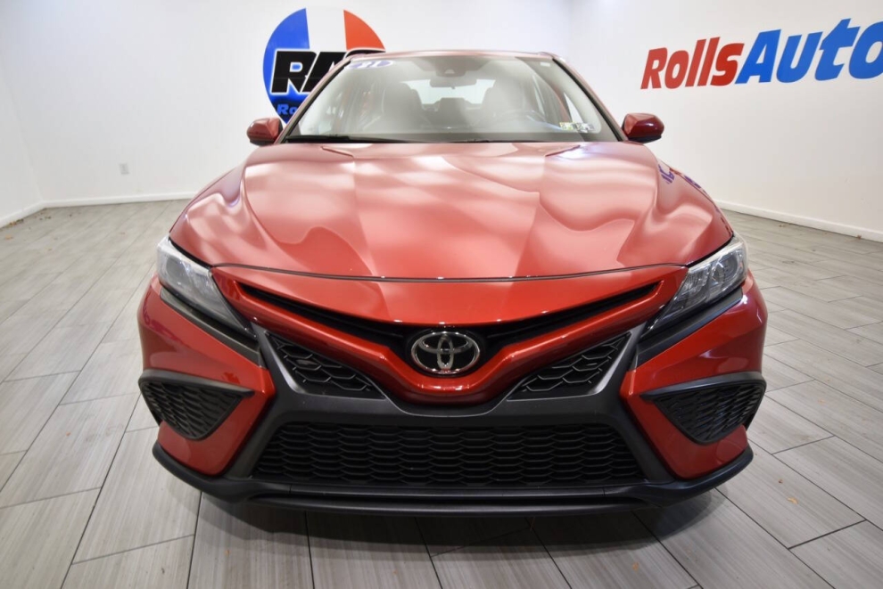 2021 Toyota Camry SE 4dr Sedan, Red, Mileage: 91,143 - photo 7