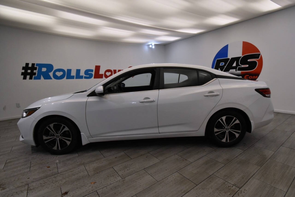 2021 Nissan Sentra SV 4dr Sedan, White, Mileage: 34,650 - photo 1