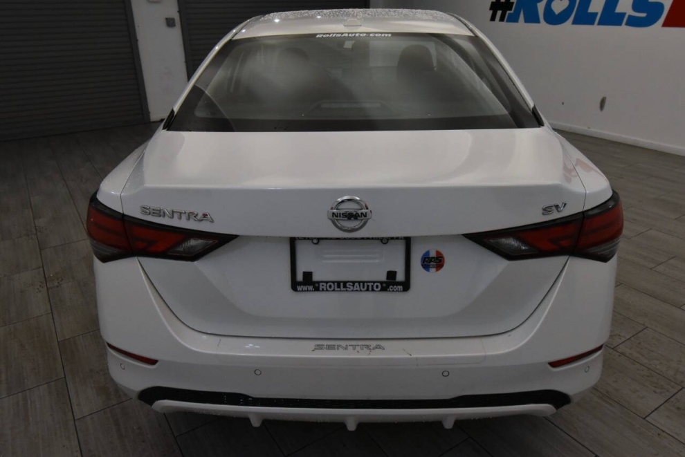 2021 Nissan Sentra SV 4dr Sedan, White, Mileage: 34,650 - photo 3