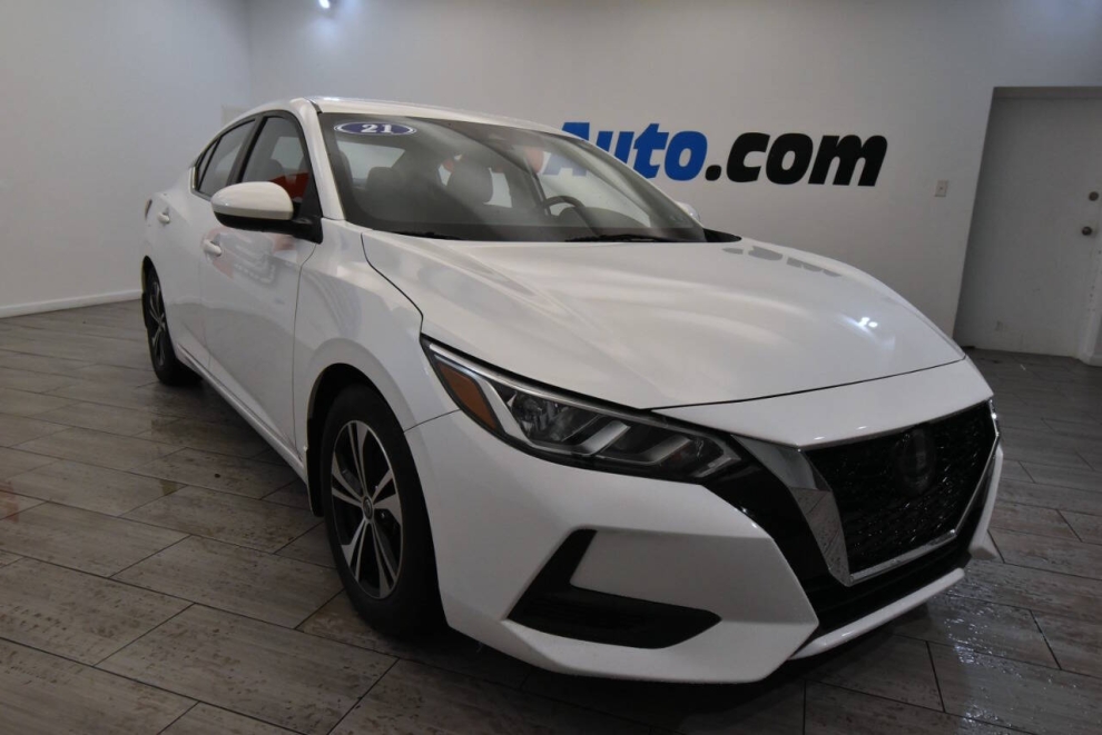 2021 Nissan Sentra SV 4dr Sedan, White, Mileage: 34,650 - photo 6